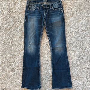 Silver Jeans Women's Dark Blue Boot Cut Jeans